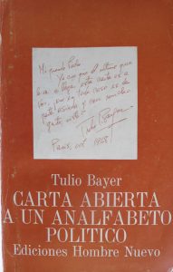 BAYER, Tulio – | Diccionario Biográfico de las Izquierdas Latinoamericanas