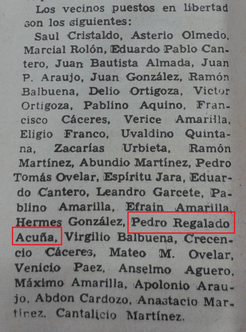 ACUÑA, Pedro Regalado 2
