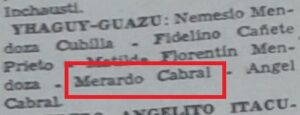 CABRAL, Merardo 2