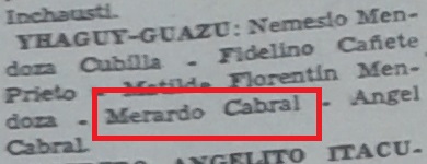 CABRAL, Merardo 2