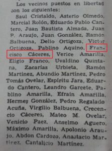 CÁCERES, Francisco 2