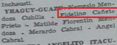 CAÑETE, Fidelino 2