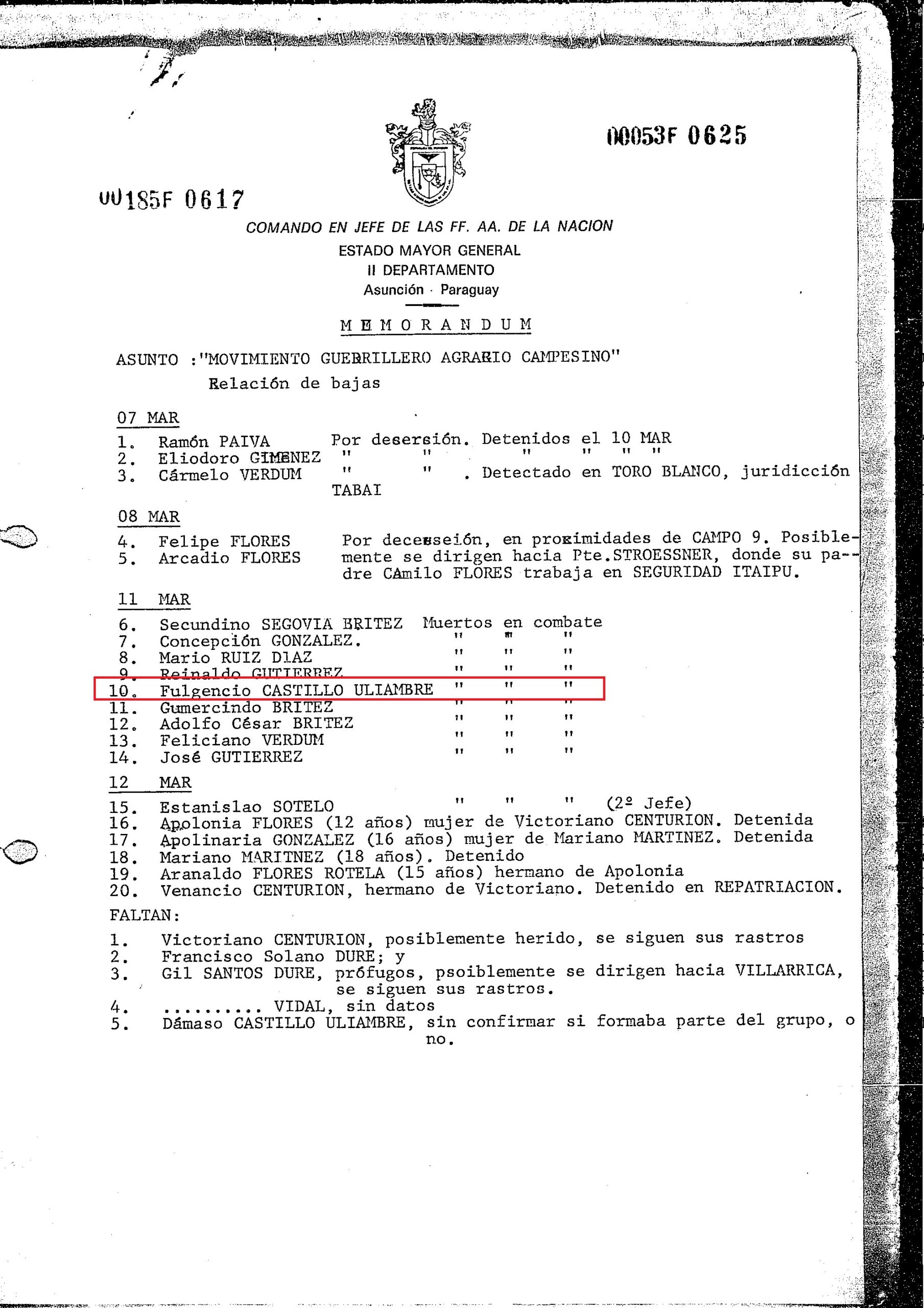 CASTILLO Fulgencio 2