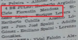 FLORENTÍN MENDOZA, Cleto 2