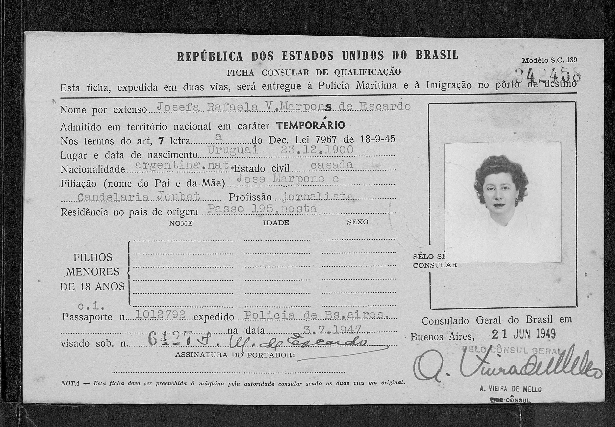 MARPONS, Josefina